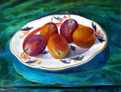 Fruit on a Staffordshire Dish by Cristiana Angelini
